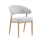 Eetkamerstoel Japandi Kaito Beige met eik onderstel