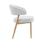 Eetkamerstoel Japandi Kaito Beige met eik onderstel