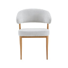 Eetkamerstoel Japandi Kaito Beige met eik onderstel