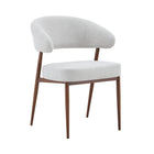 Eetkamerstoel Japandi Kaito Beige met walnoot onderstel