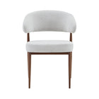 Eetkamerstoel Japandi Kaito Beige met walnoot onderstel