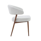 Eetkamerstoel Japandi Kaito Beige met walnoot onderstel