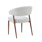 Eetkamerstoel Japandi Kaito Beige met walnoot onderstel