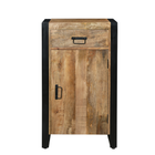 Mangohouten Dressoir Britt 55 cm 1 lade 1 deur