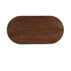 Donkerbruine capsule eettafel