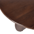 Donkerbruine ronde eettafel