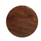 Donkerbruine ronde salontafel