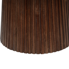 Donkerbruine ovale eettafel