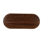 Donkerbruine capsule eettafel