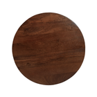 Donkerbruine ronde salontafel