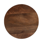 Donkerbruine ronde salontafel