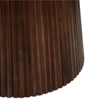 Donkerbruine ovale eettafel