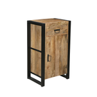 Mangohouten Dressoir Britt 55 cm 1 lade 1 deur