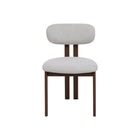 Walnoten eetkamerstoel Sabina beige