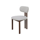Walnoten eetkamerstoel Sabina beige