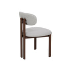 Walnoten eetkamerstoel Sabina beige