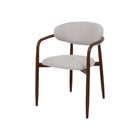 Walnoten eetkamerstoel Sude beige