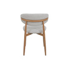 Eikenhouten eetkamerstoel Japandi beige