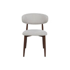 Walnoten eetkamerstoel Japandi beige
