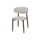 Walnoten eetkamerstoel Japandi beige