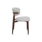 Walnoten eetkamerstoel Japandi beige