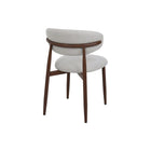 Walnoten eetkamerstoel Japandi beige