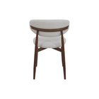 Walnoten eetkamerstoel Japandi beige