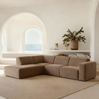 Hoekbank links taupe