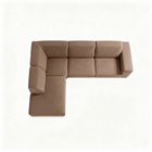 Hoekbank links taupe