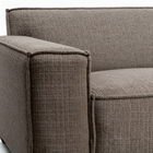 Hoekbank taupe closeup