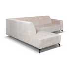 Beige hoekbank links 4 zits