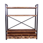 Mangohouten Boekenkast Kensi 180 cm