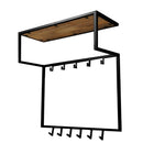 Kapstok mangohout met zwart frame