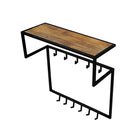 Kapstok mangohout met zwart frame