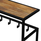 Kapstok mangohout met zwart frame