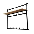 Kapstok mangohout met zwart frame