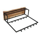 Kapstok mangohout met zwart frame