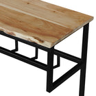 Kapstok mangohout met zwart frame