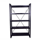 Mangohouten Boekenkast Donovan 120 cm Zwart