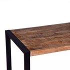 Eenvoudige salontafel van mangohout 110 cm lang