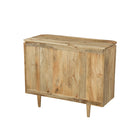Mangohouten dressoir lichtbruin achterkant