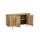 Mangohouten dressoir lichtbruin met deurtjes