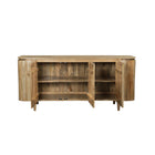 Mangohouten dressoir lichtbruin met deurtjes