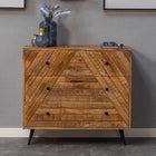 Dressoir van mangohout met lades 100 cm breed