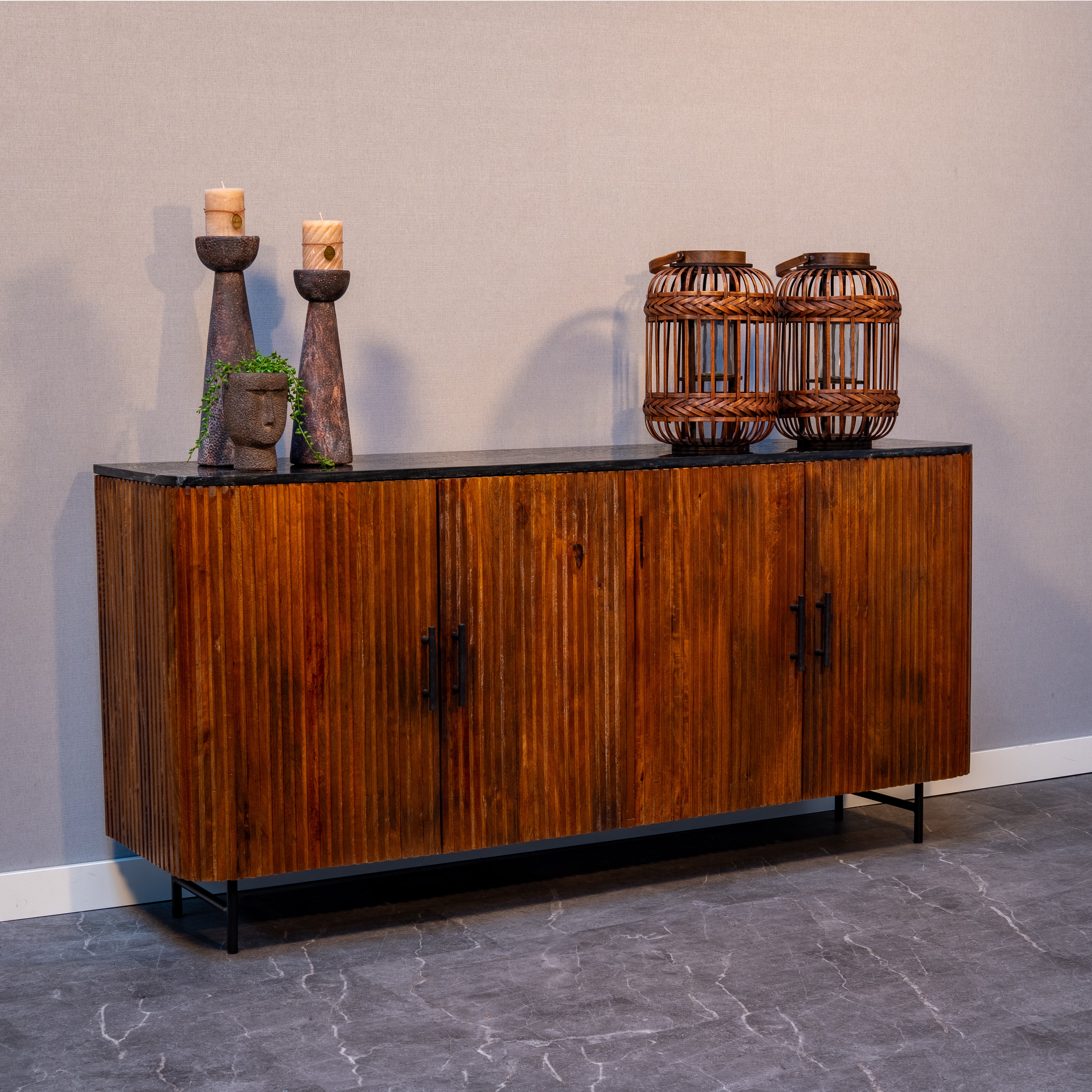 Mangohouten Dressoir Levi 180 cm