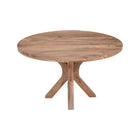 Lichtbruine ronde eettafel van mangohout
