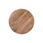 Lichtbruine ronde eettafel van mangohout