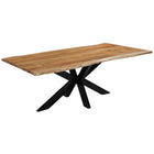 Rechthoukige eettafel acaciahout