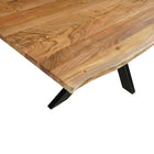 Rechthoukige eettafel acaciahout
