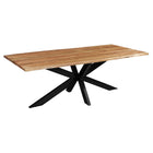 Rechthoukige eettafel acaciahout